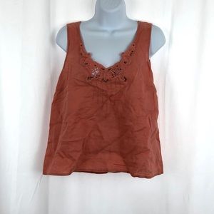 Rafaella Linen embellished tank top 14